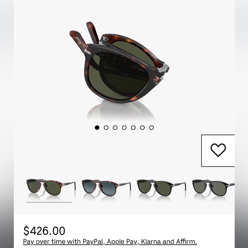 Persol aviator sunglasses